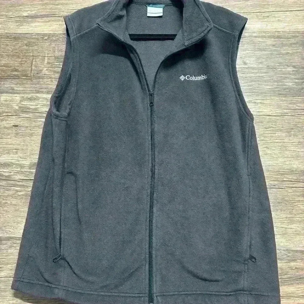 Columbia Dark Gray Fleece Vest Size Large